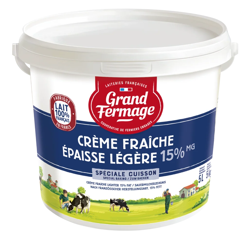 Crème Épaisse 15% – 5L (Bleu)