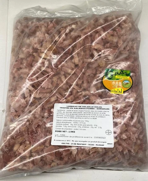 Lardon fumé 2.5KG c2 8/pl P96