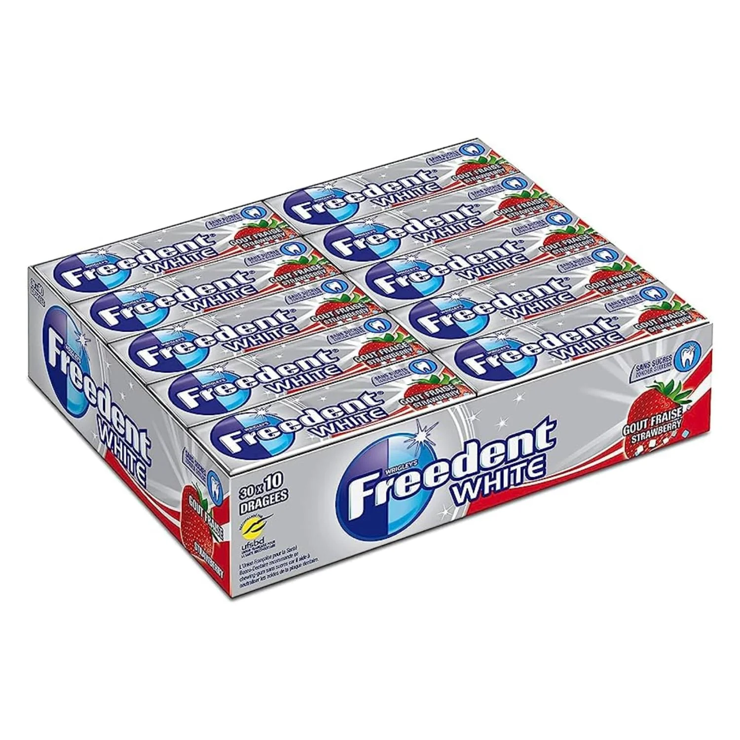 Freedent White fraise x30