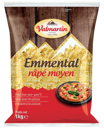 Emmental Râpé 1kg - VALMARTIN c10 8crt/pl PE480