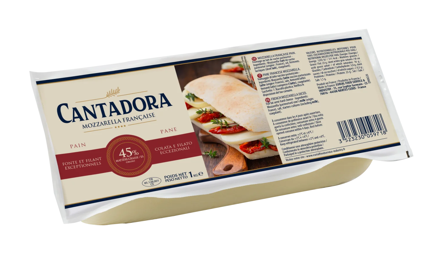 Cantadora | Mozza Pain 45% – 1kg