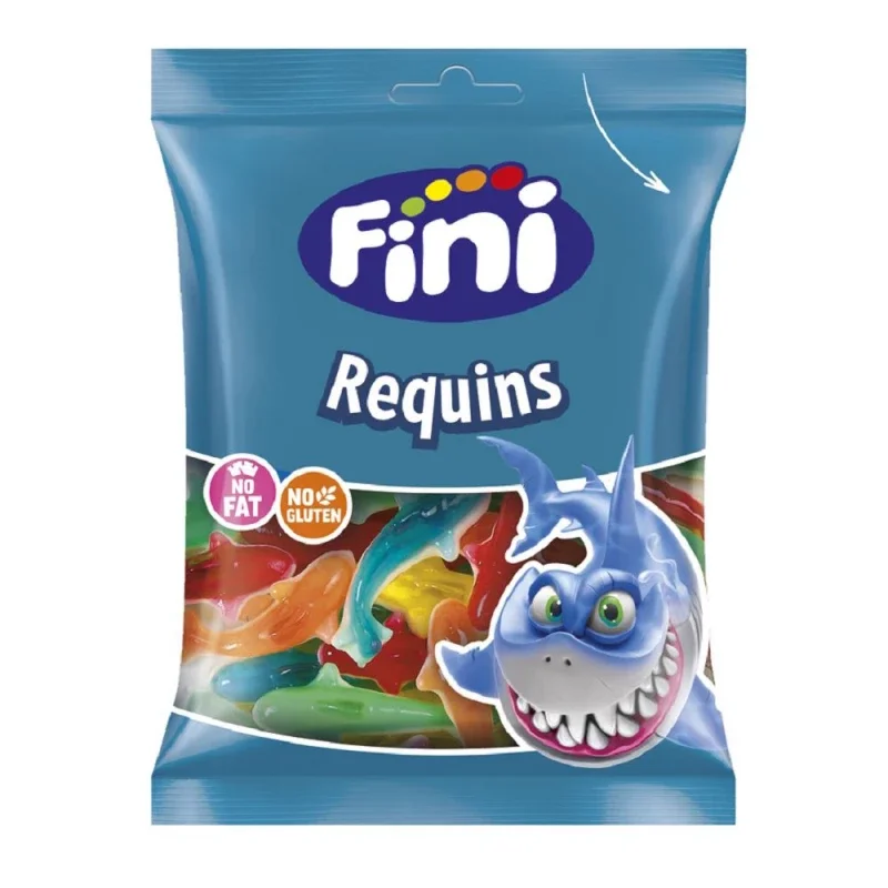 Fini Carton Sac Requins Assortis 12x100g