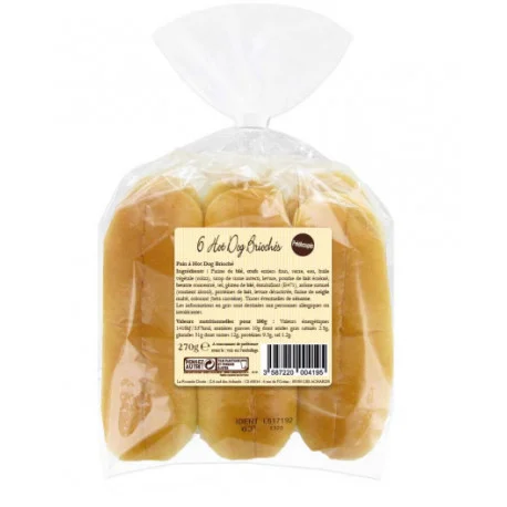 PAIN HOT DOG CLASSIC FOOD 45GRS 16CM x6