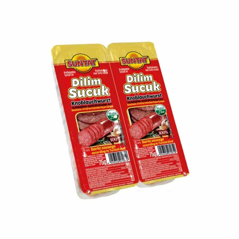 SUNTAT Saucisse à l'ail piquant 16x150g