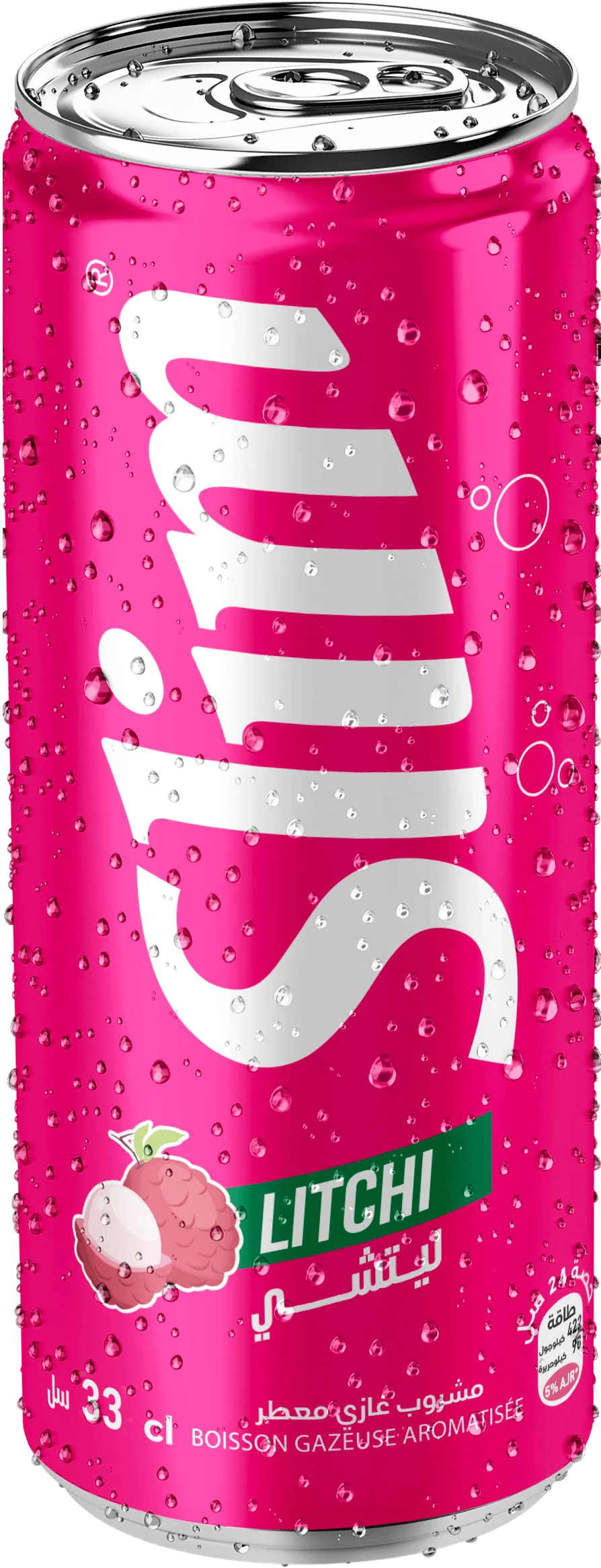 Slim litchi canette 33cl*24