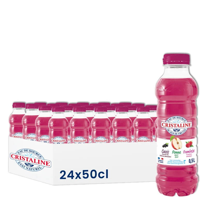 Cristaline jus Pom/Cassis/Framb 24x50cl P54