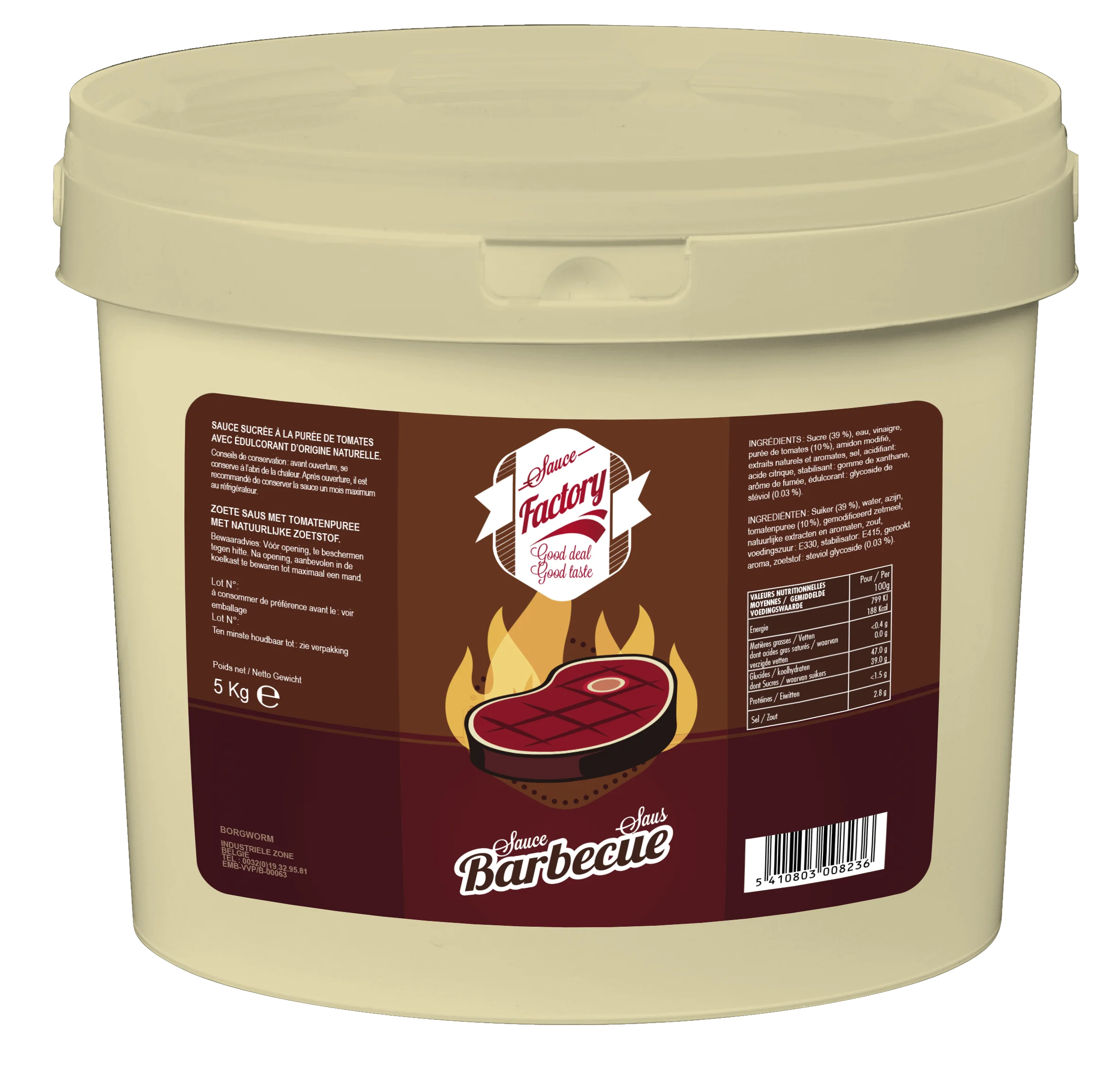 Isalya seau 5L Barbecue PRO 18