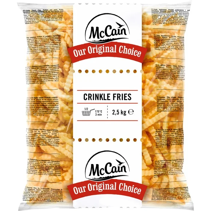 MCCAIN Frites Crinkle 2.5Kg