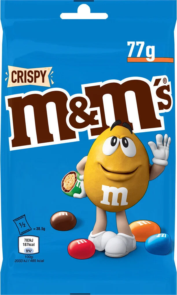 M&Ms Sac Crispy 77g
