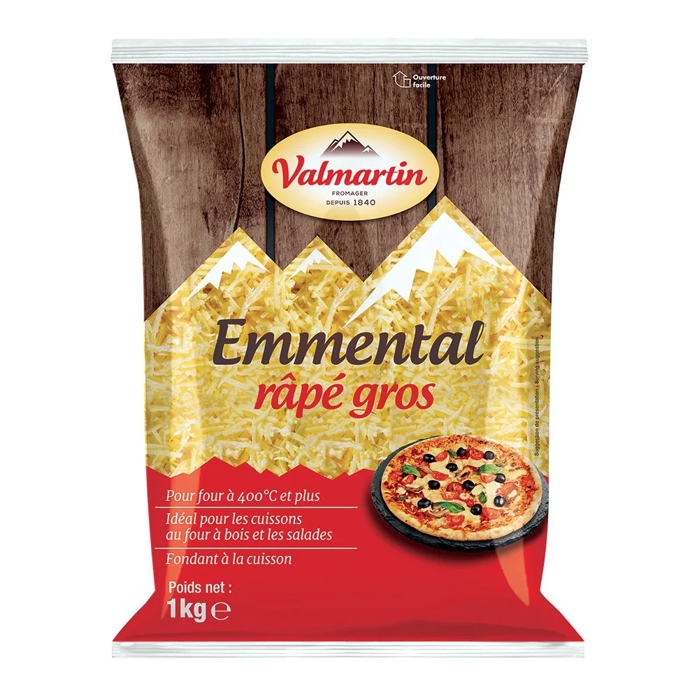 Emmental Râpé Gros 1Kg - VALMARTIN ()