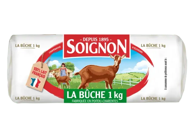 Soignon Bûche de chèvre – 1kg (C2)