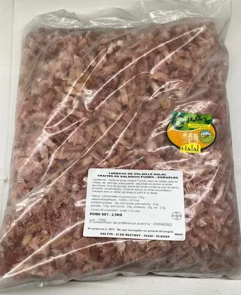 Lardon fumé 2.5KG c2 8/pl P96
