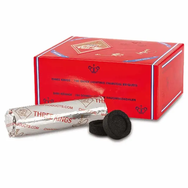 charbon X10 (three king) rouleaux