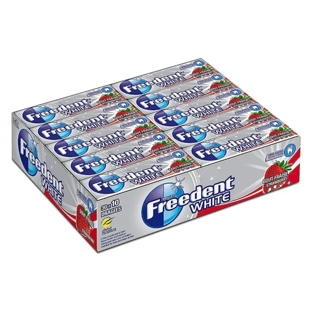Freedent White fraise x30
