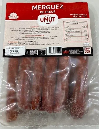 Merguez 1kg c5 9/pl