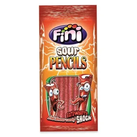 Fini Carton Sour Funny Pencil 24x100g