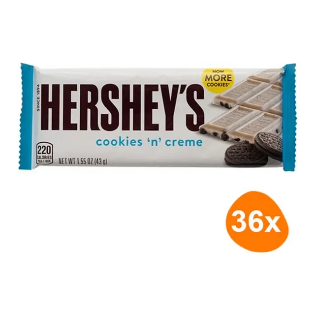 Hershey's Cookies Creme x36 HS