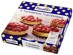 Tartelette framboise 110g x5 ❄️