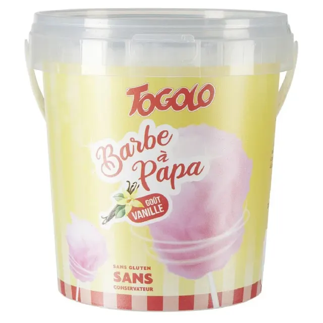 Seau de Barbe a papa vanille 50g