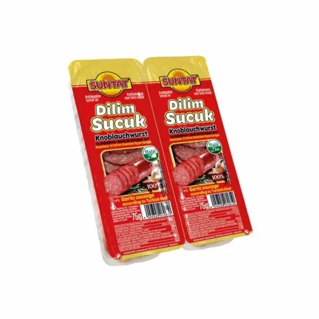 SUNTAT Saucisse à l'ail piquant 16x150g