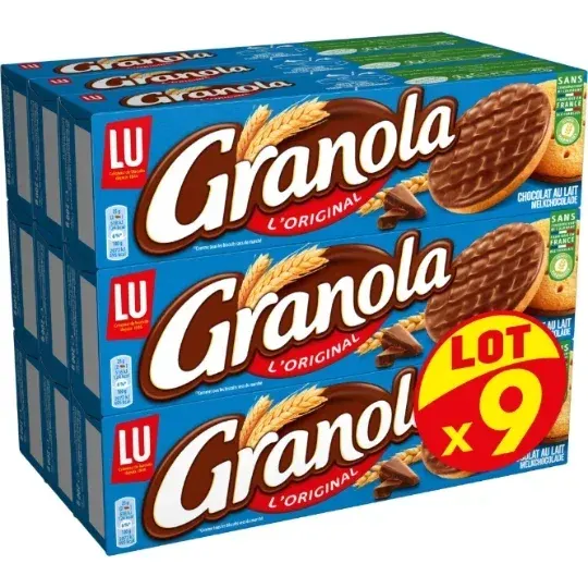 Biscuits Granola 200g x9
