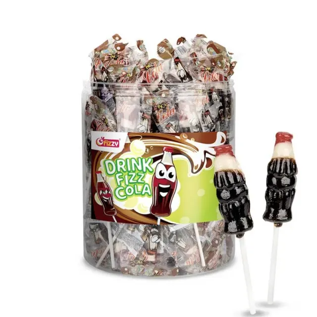 Sucettes Drink Fizz Cola 100x12,5g
