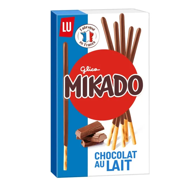 MIKADO CHOC LAIT PAQ 75G x8