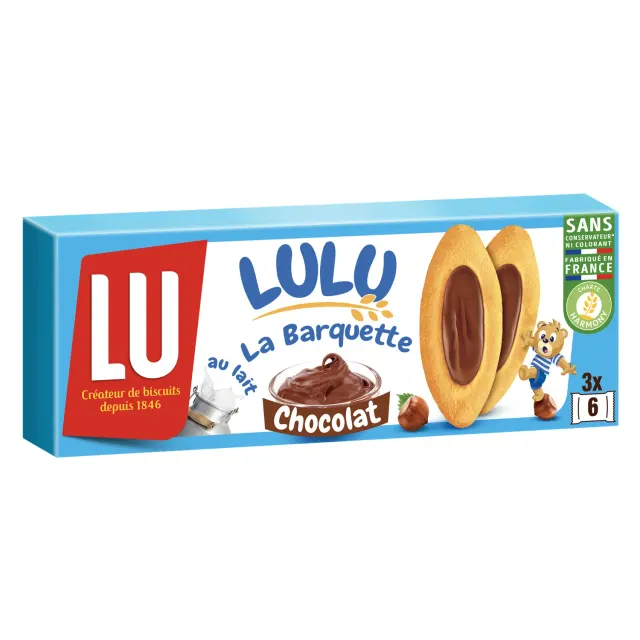 Lulu la barquette chocolat x4