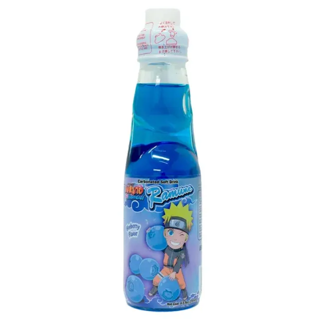 NARUTO 200ml x30 Ramune Blueberry Saveur Myrtille