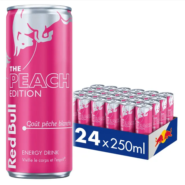 Red bull Pêche Blanche FR 24x25cl P108
