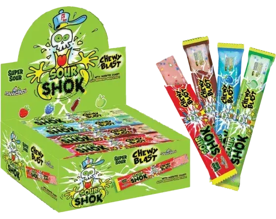 sour shok chewy blast 48pcs