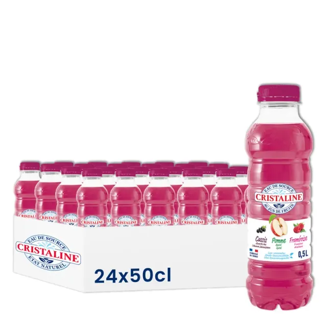 Cristaline jus Pom/Cassis/Framb 24x50cl P54