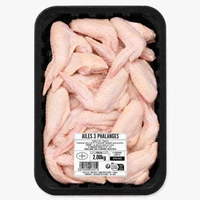Ailes 3 phalanges barquette 2kg