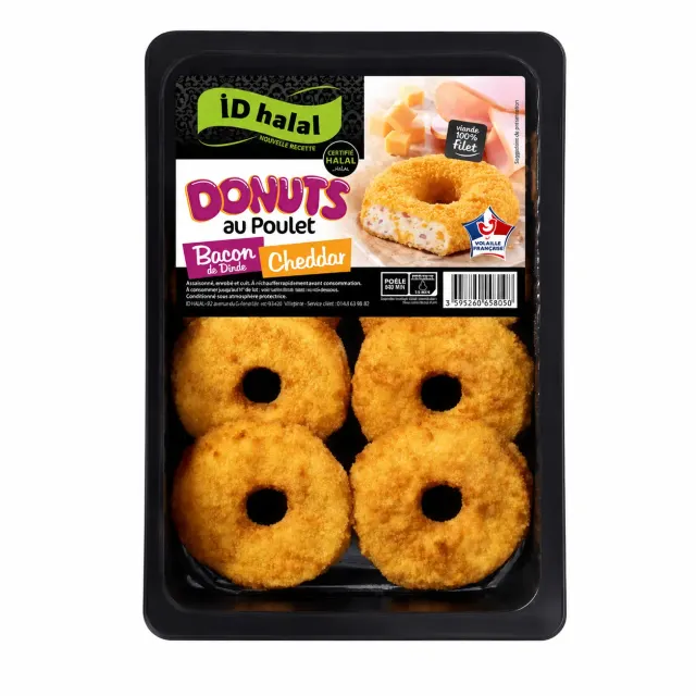 ID Halal - Donuts Poulet Bacon Cheddar 1kg