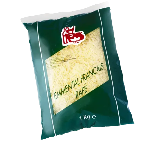 Emmental râpé 1kg – Vert & Rouge (C10)