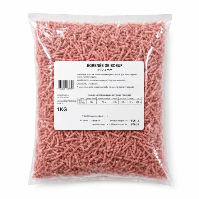 Egrenée de boeuf 1kg (c10)