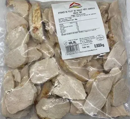 Emince poulet nature 800g emana certifié c12/pl