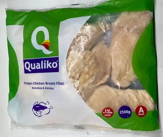 Filet de poulet 2.5kg IQF UK 4crt/pl PE340