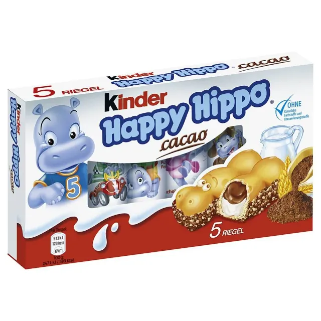 Kinder Happy Hippo Cacao 5x20.7gr