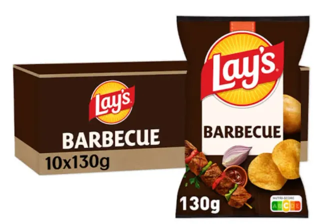 Lays chips BBQ 130g x10 p32