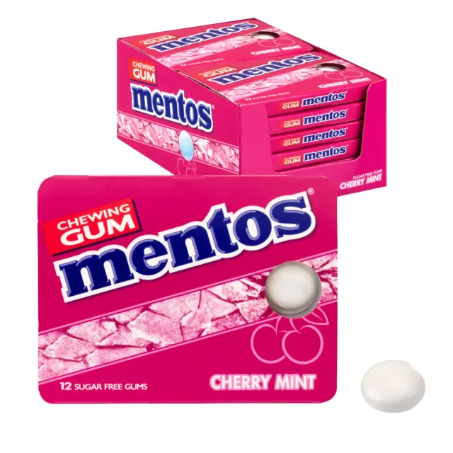 Mentos Gum Blister CHERRY 8x12