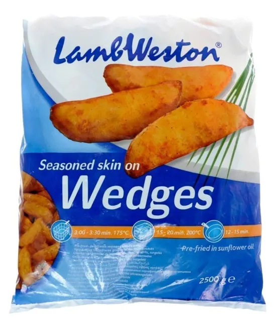 Potatoes Lambweston wedges 2.5kg c4 9/plan PE72