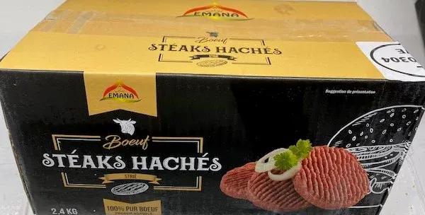 Steak Emana strié 80gx30 2.4 kg 20/pl