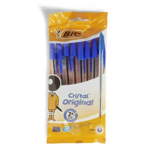Stylo Bic Bleu x8