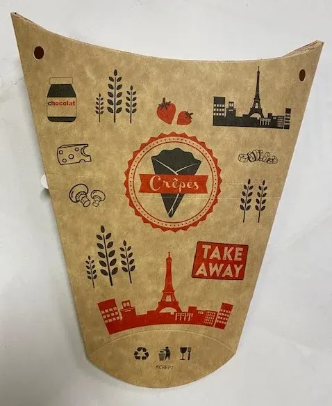 Boite Crèpe Kraft x100 BTC01M c:5 T Away