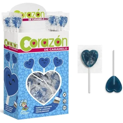 COEUR SUCETTES X200 BLEU CORAZON /plan