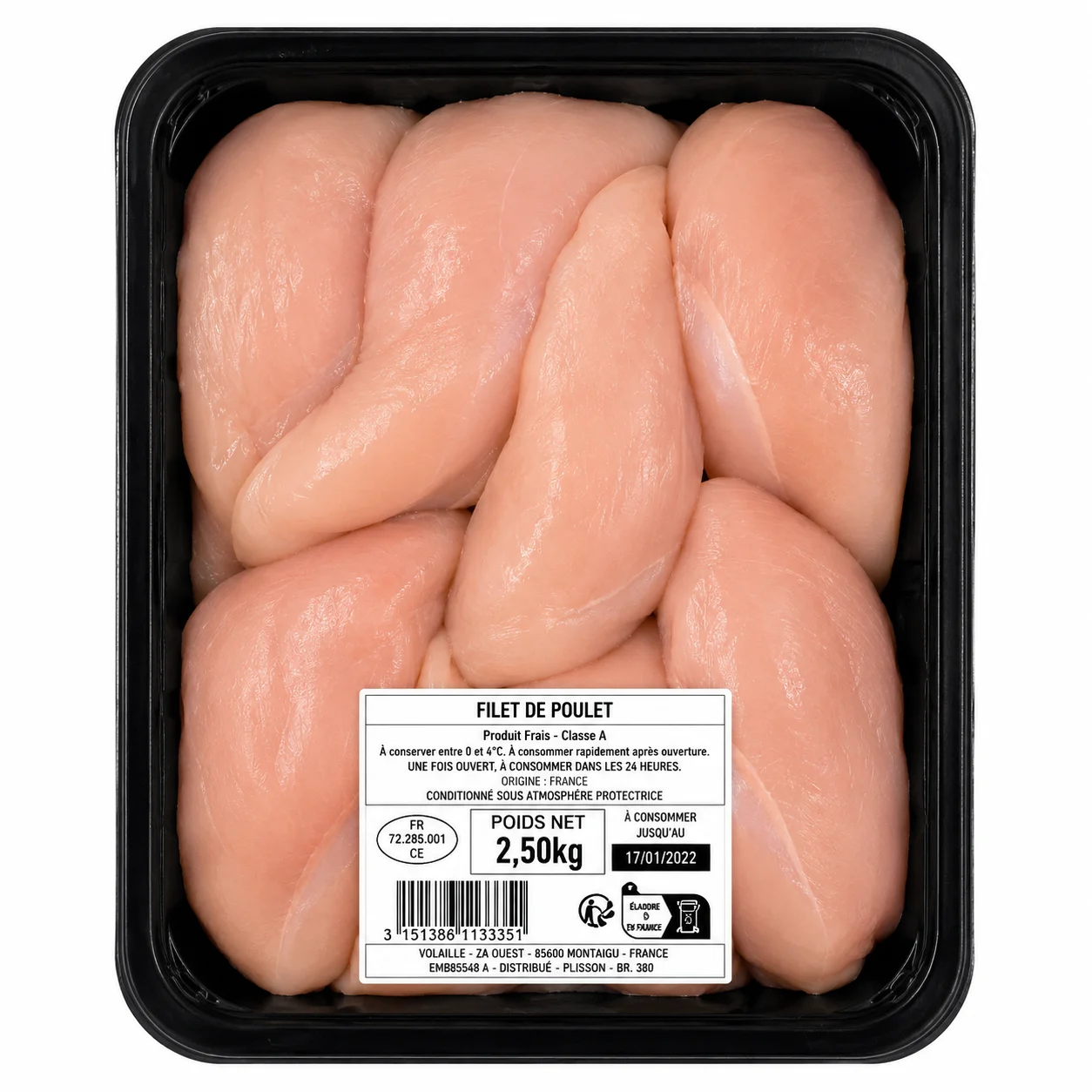 Filet de Poulet Frais 2.5 kg
