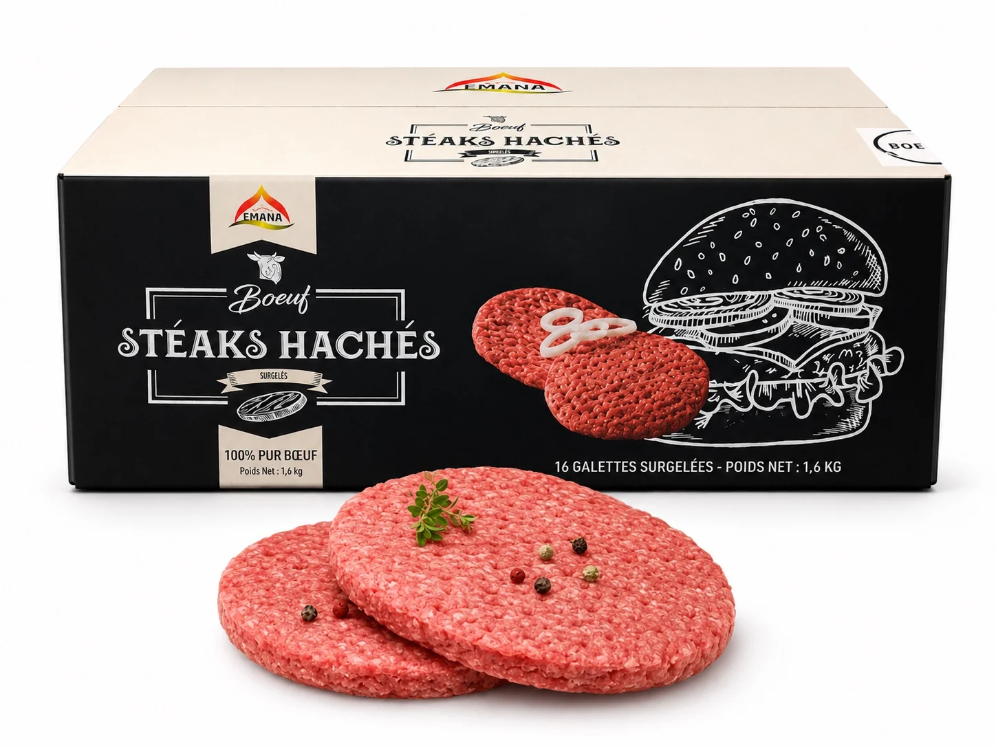 Steak Emana Gaufré 45g - (4