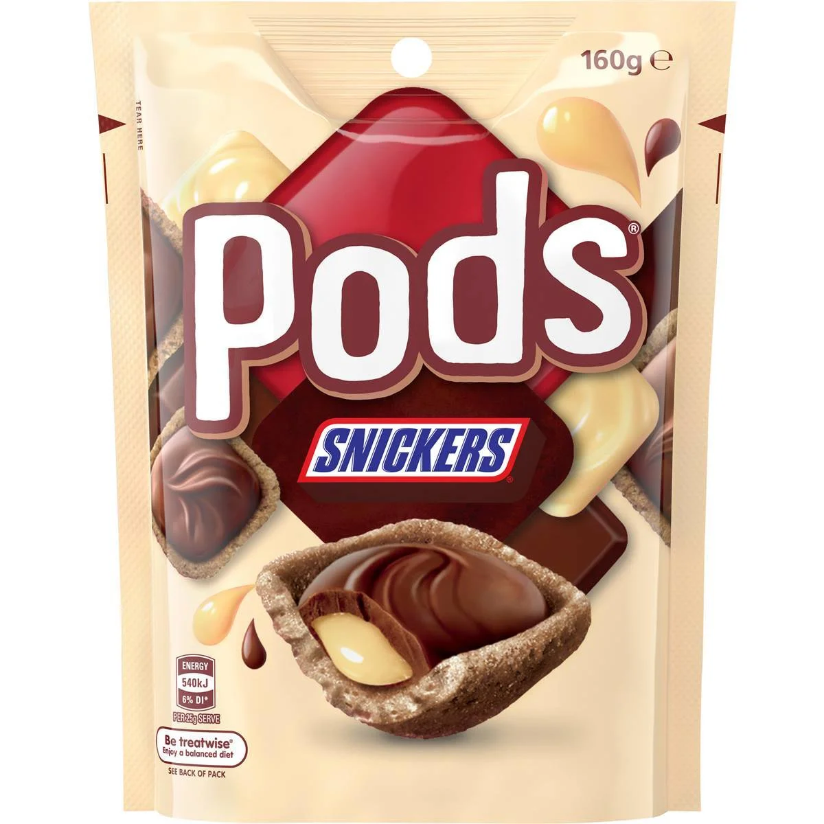 PODS | Snickers 160g