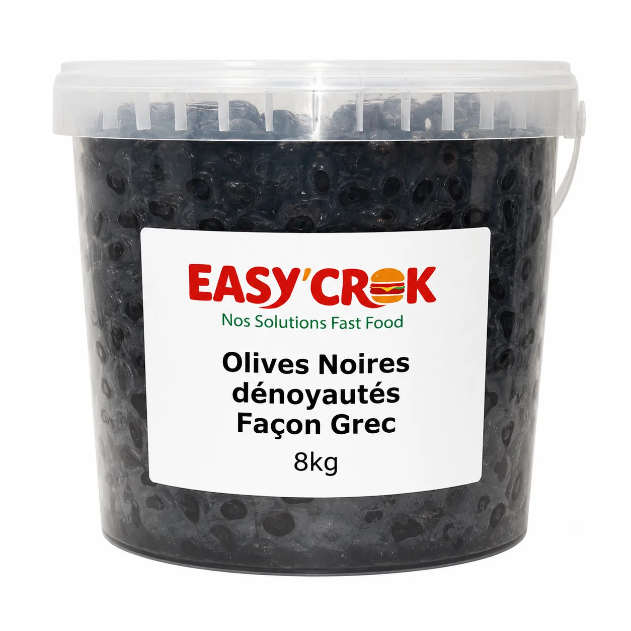 Olives Noires dénoyautés Façon Grec 8kg